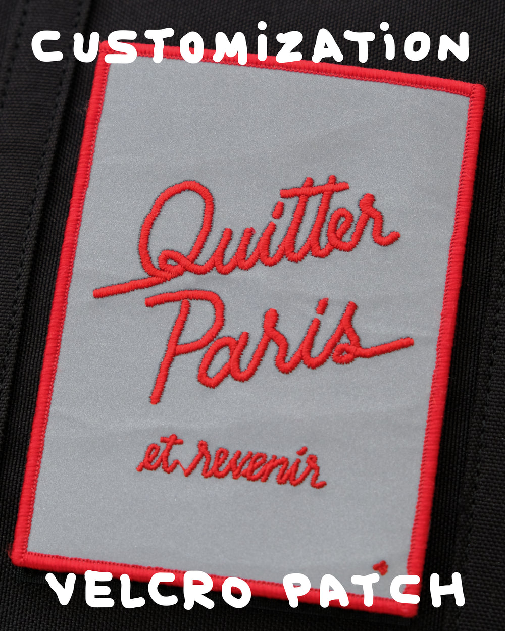 BASTILLE backpack + QUITTER PARIS REFLECTIVE